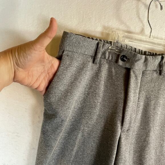 Zara Womens Size M 31 x 27 Heather Gray Dress Comfort Active Ankle Pants Stretch - Picture 4 of 10